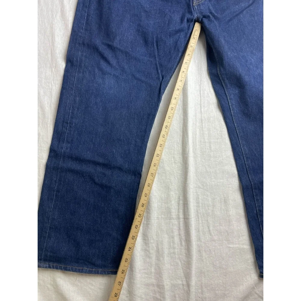 Levi's 501 Original Fit Jeans Mens 40x30 Dark Wash Blue Button Fly Denim Classic